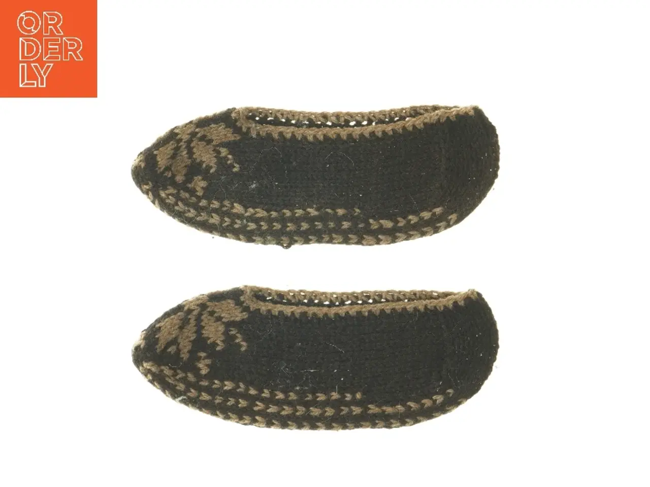 Billede 1 - Strikkede hjemmesko (str. 24 cm)