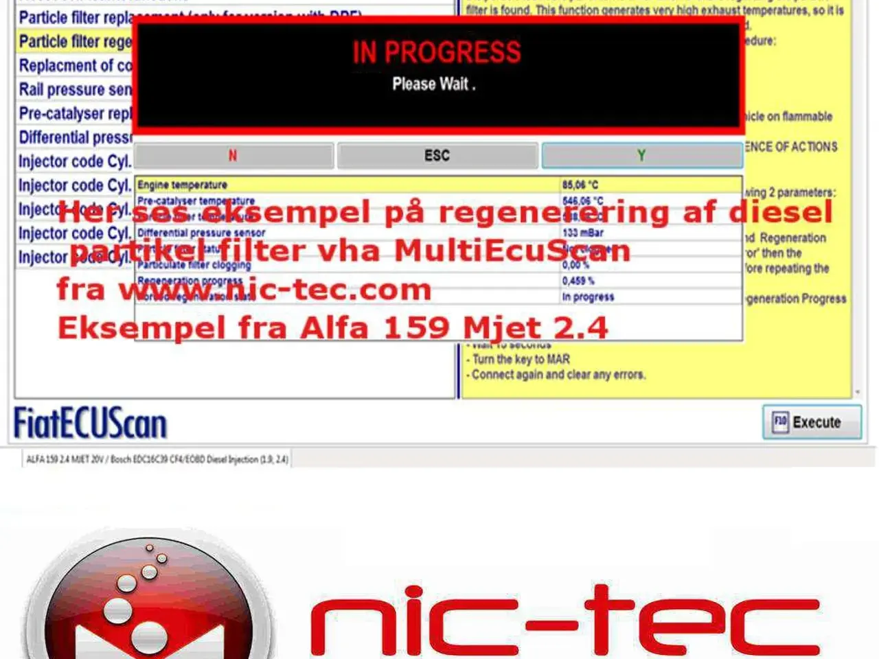 Billede 3 - MultiEcuScan test software for Fiat, Alfa Romeo, Lancia & Chrysler (FCA) fuld licens Original Dansk version