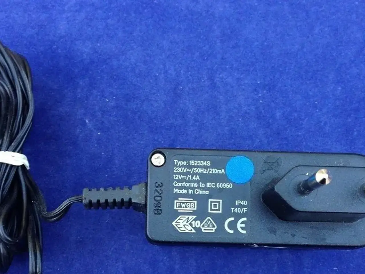 Billede 1 - Strømforsyning AC/DC Adaptor 12V= 1,4A til Triax