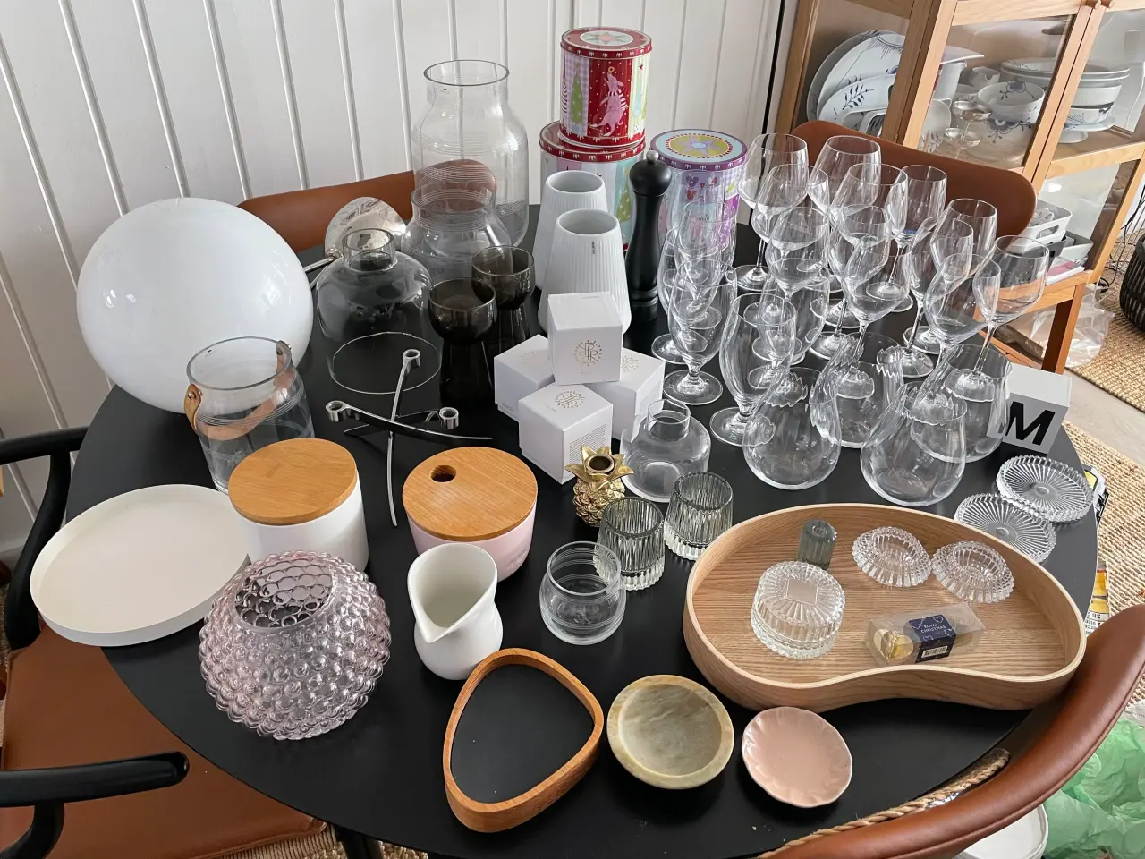 Billede 1 - Alt til hjemmet. Kurve, nips, vinglas, lampe, bill
