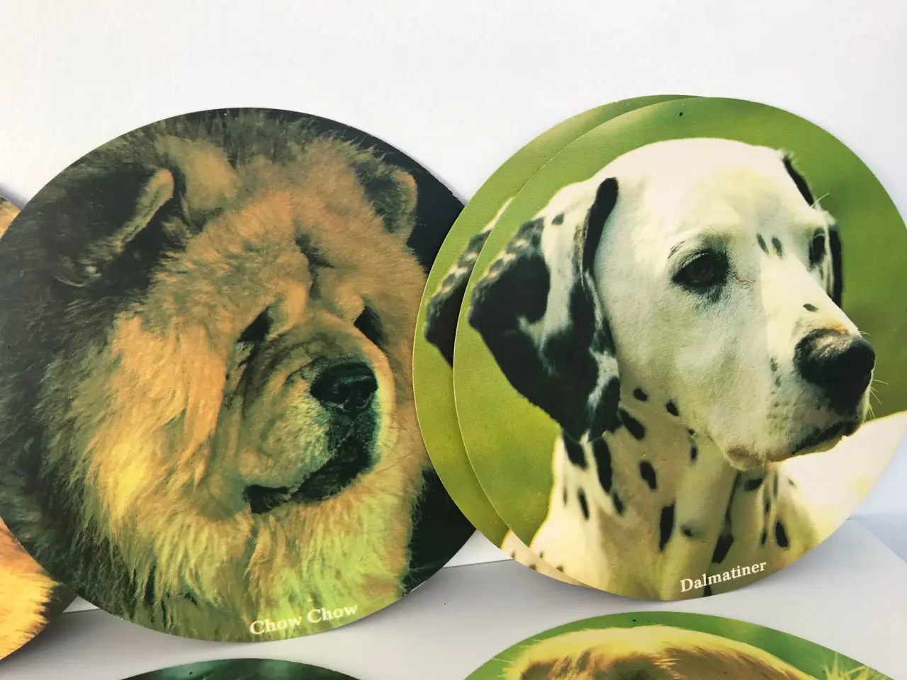 Billede 3 - 8 stk retro papskilte med hunde