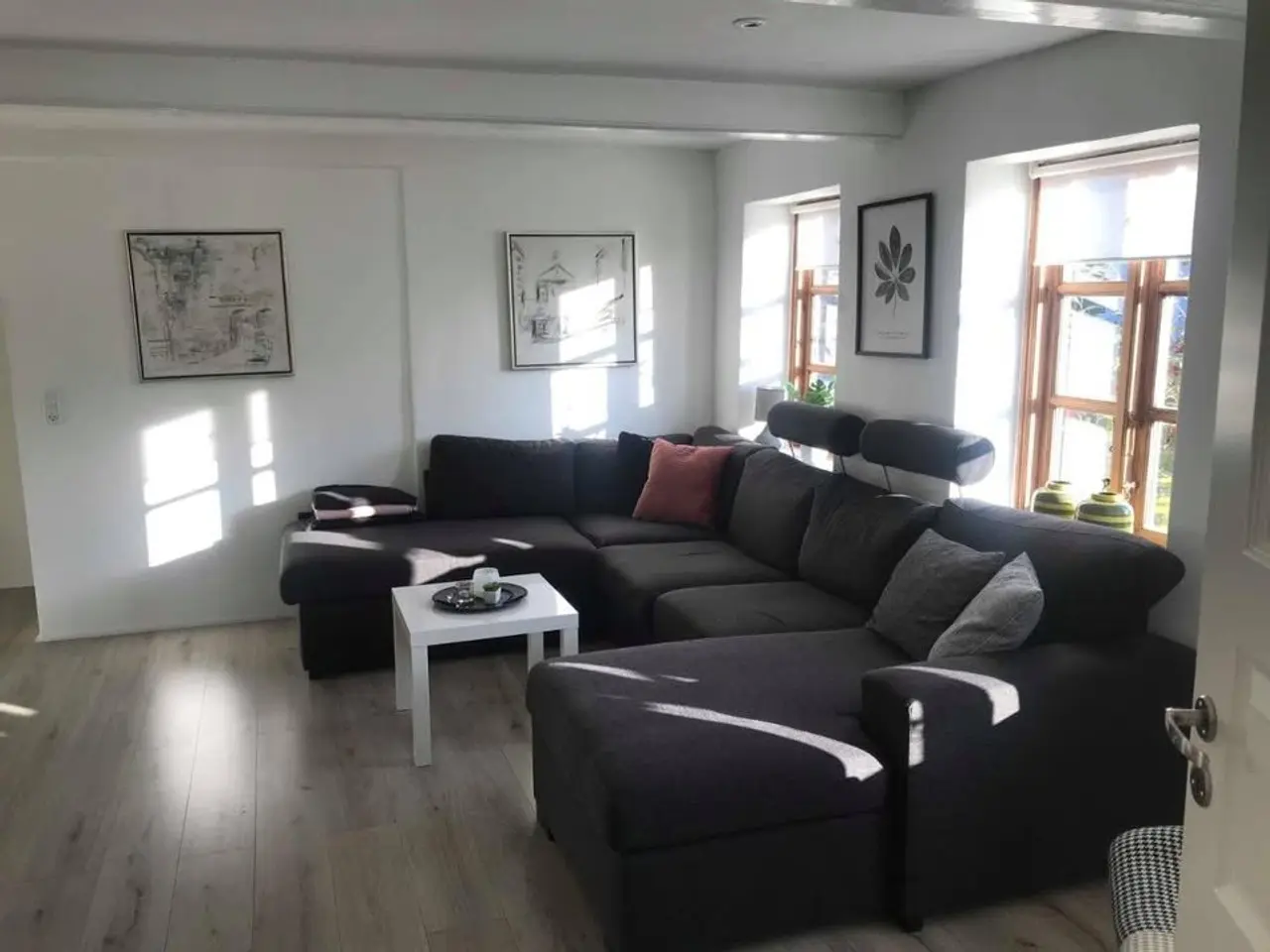 Billede 1 - Stor mørkegrå U-sofa med 2 chaiselonger