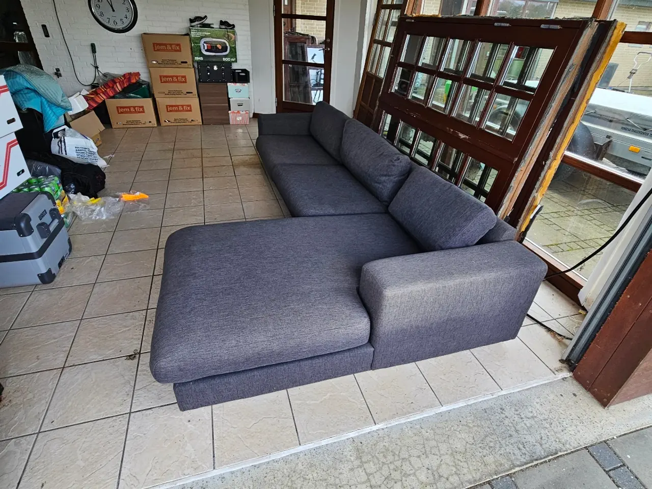 Billede 3 - Sofa med chaiselong 