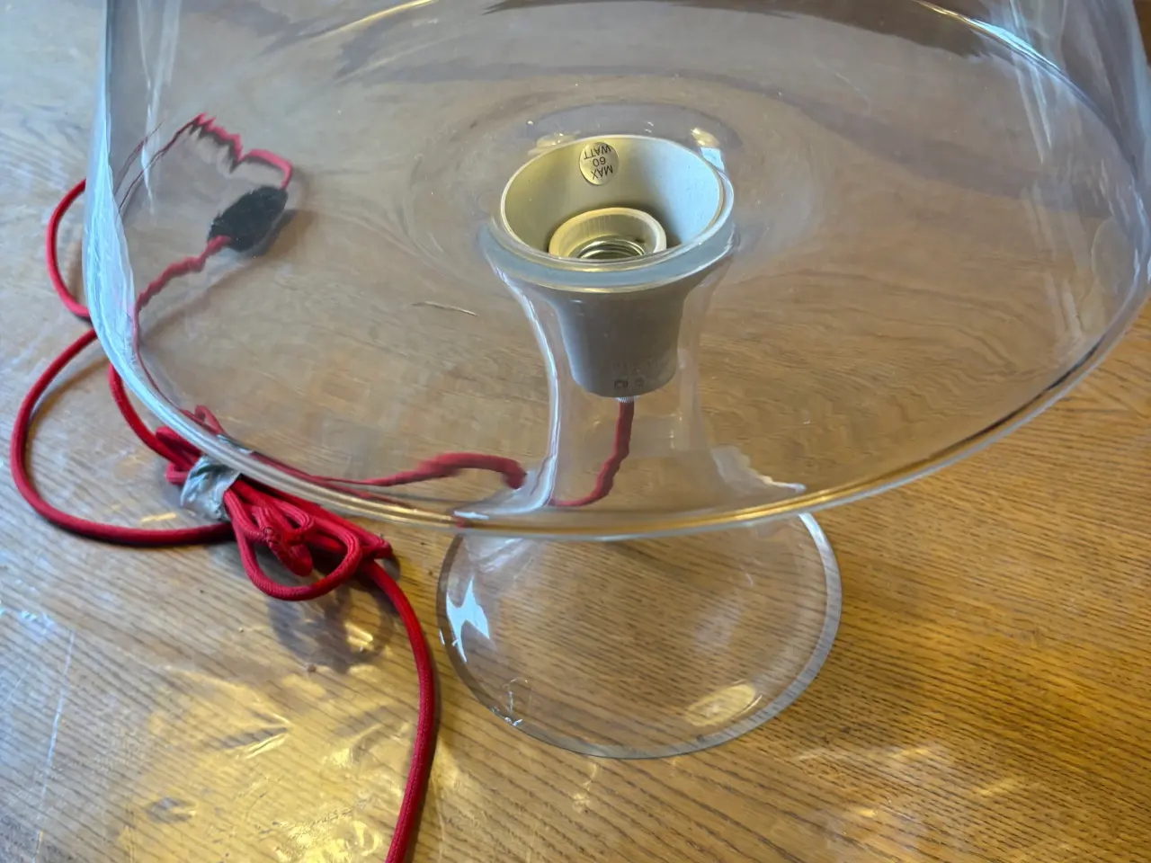 Billede 1 - Bordlampe Holmegaard 
