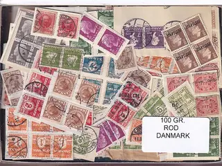 Danmark 100 g. ROD. - Hjemkommet  15 - 11 - 2025