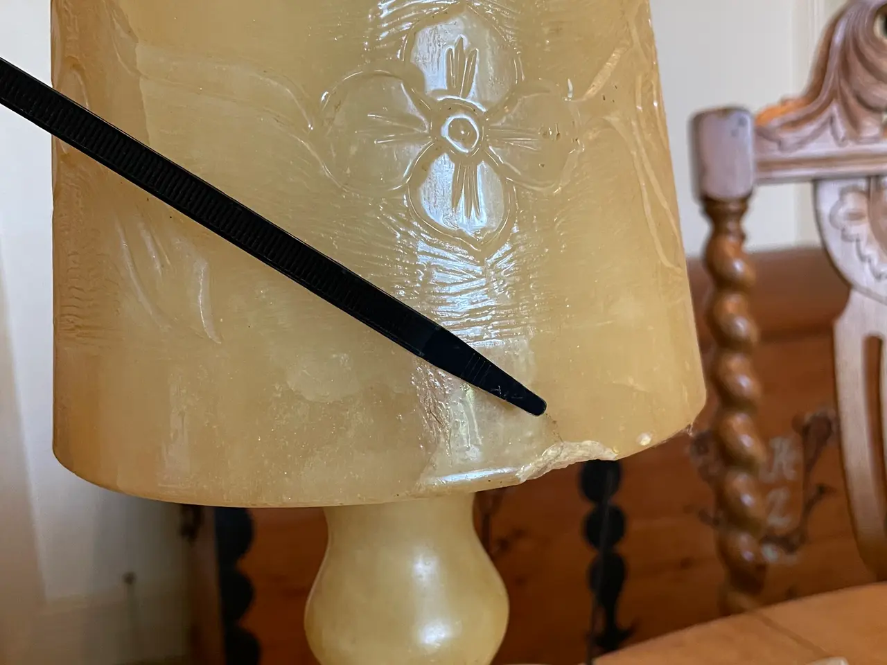 Billede 4 - Vintage italienske alabastlamper (par), 1970'erne