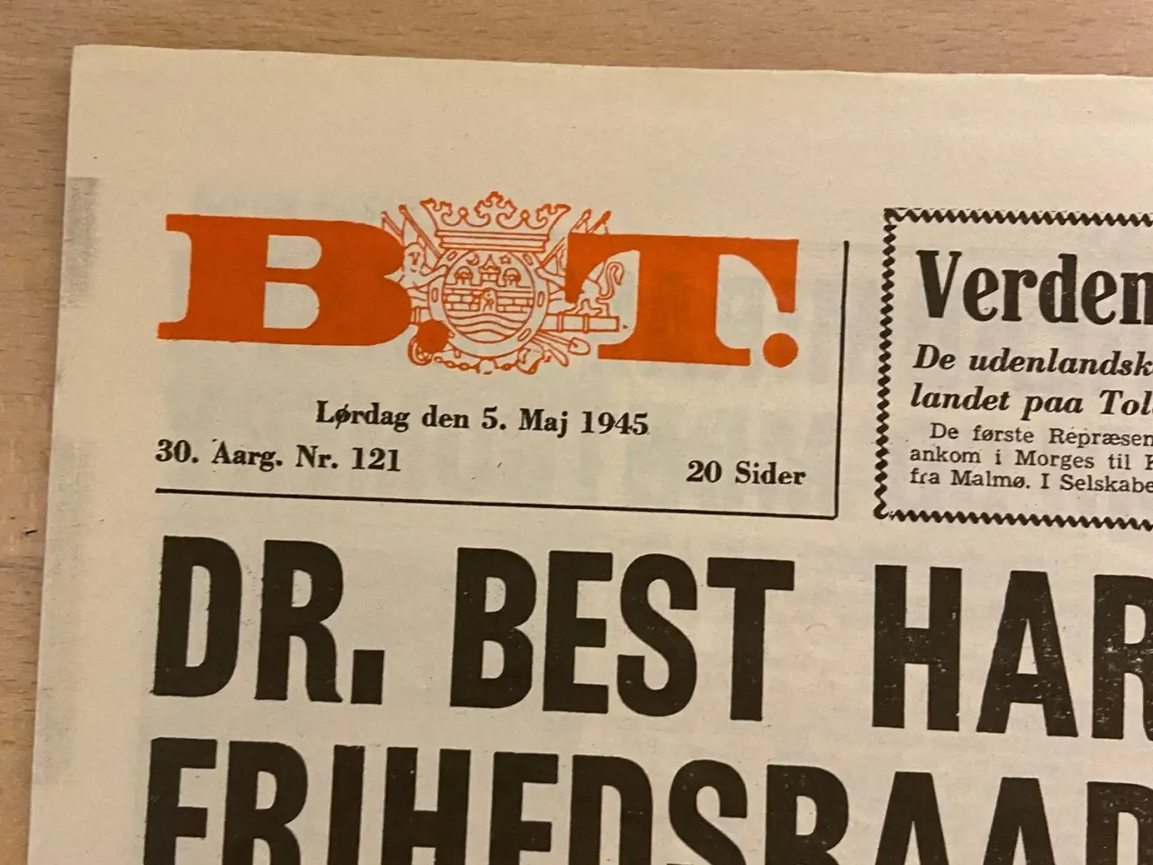 Billede 2 - BT fra 5 maj 1945
