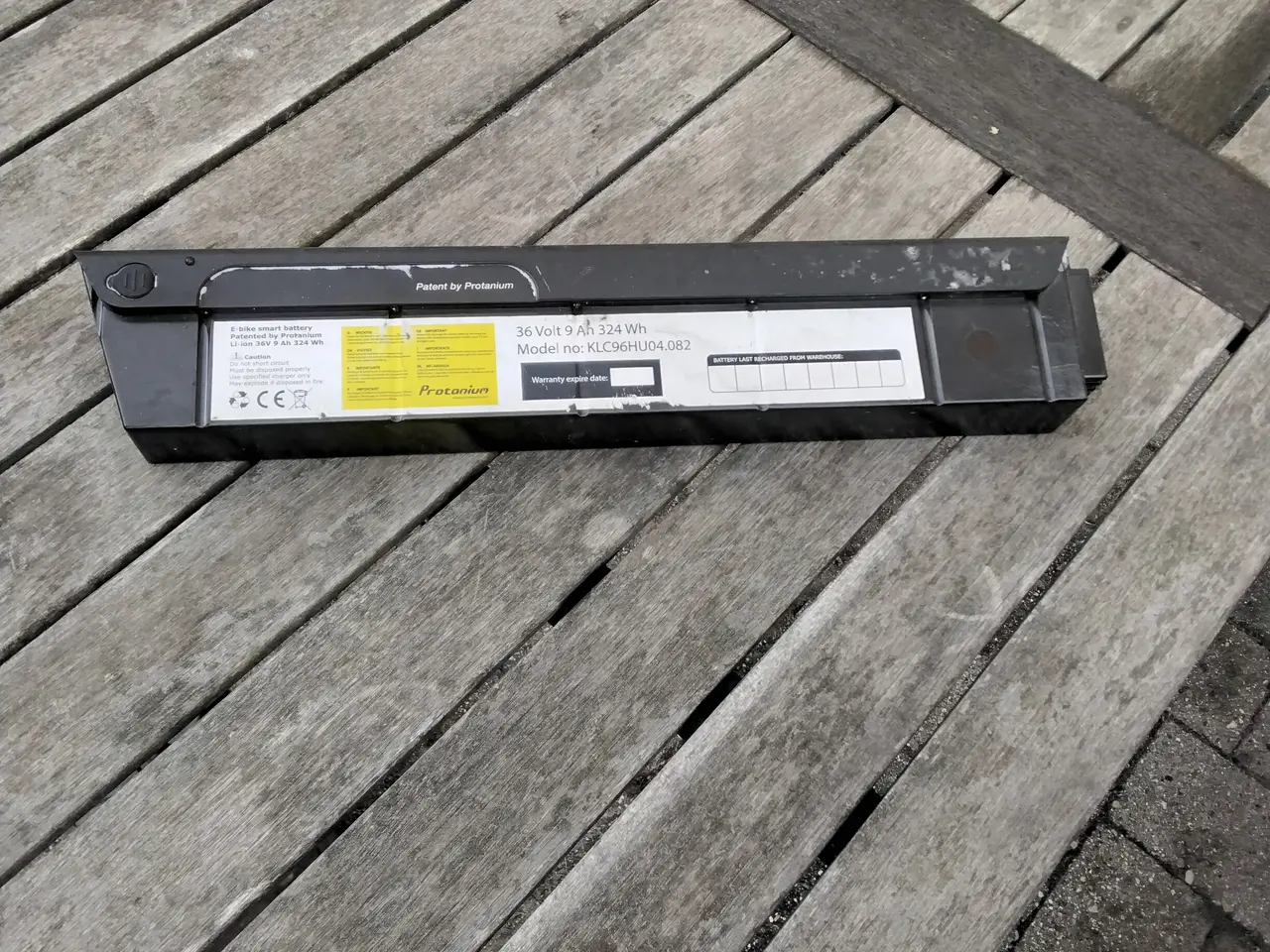 Billede 1 - Protanium 36v elcykkel batteri defekt