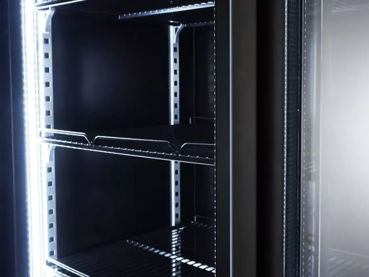 Billede 15 - Flaskekøleskab med 2 glasdøre – Sort – 850 Liter