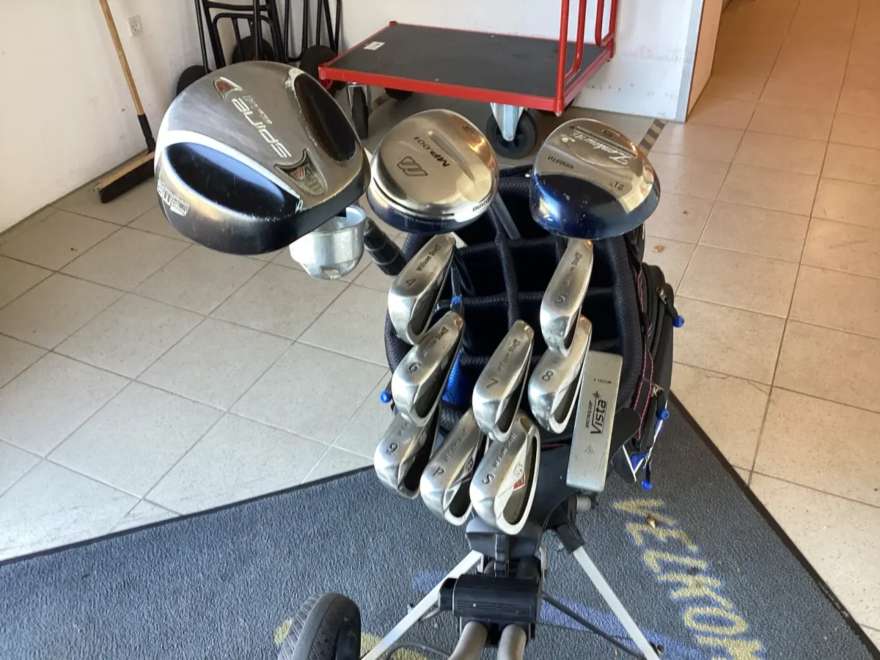 Billede 1 - Kompl. Golfsæt Vogn ,Bag,værktøj