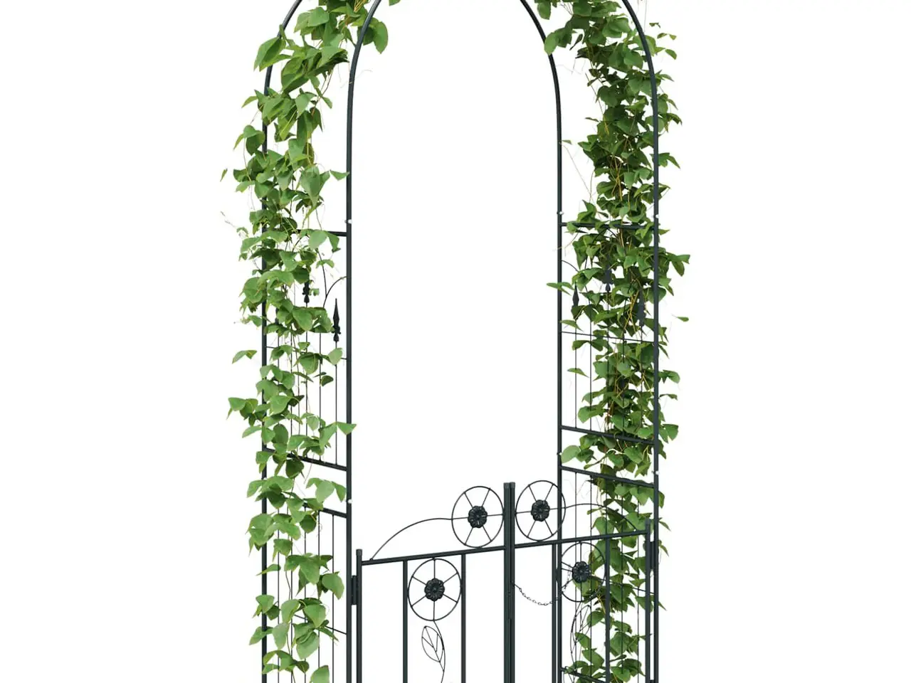 Billede 3 - Havebue Ensfarvet Sort 102 x 50 x 218 cm