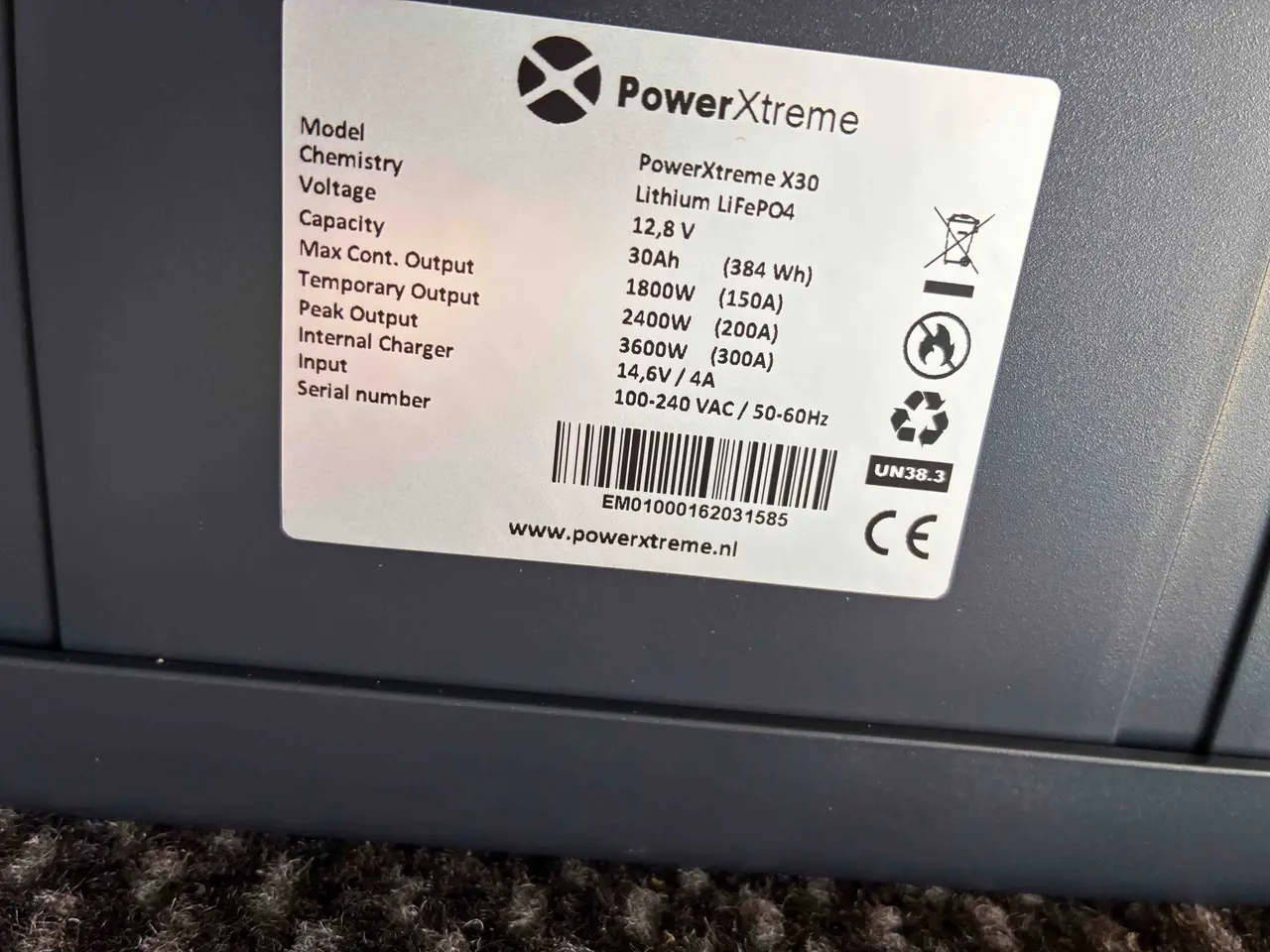 Billede 3 - Batteri litium 12 V 30AH