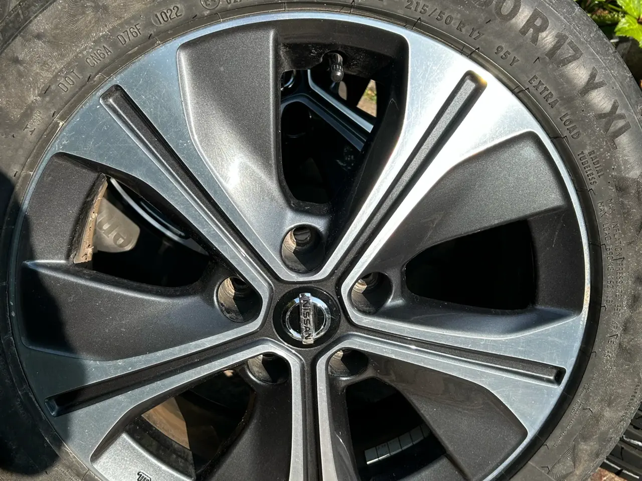 Billede 3 - 4 originale alufælge til Nissan Leaf Tekna