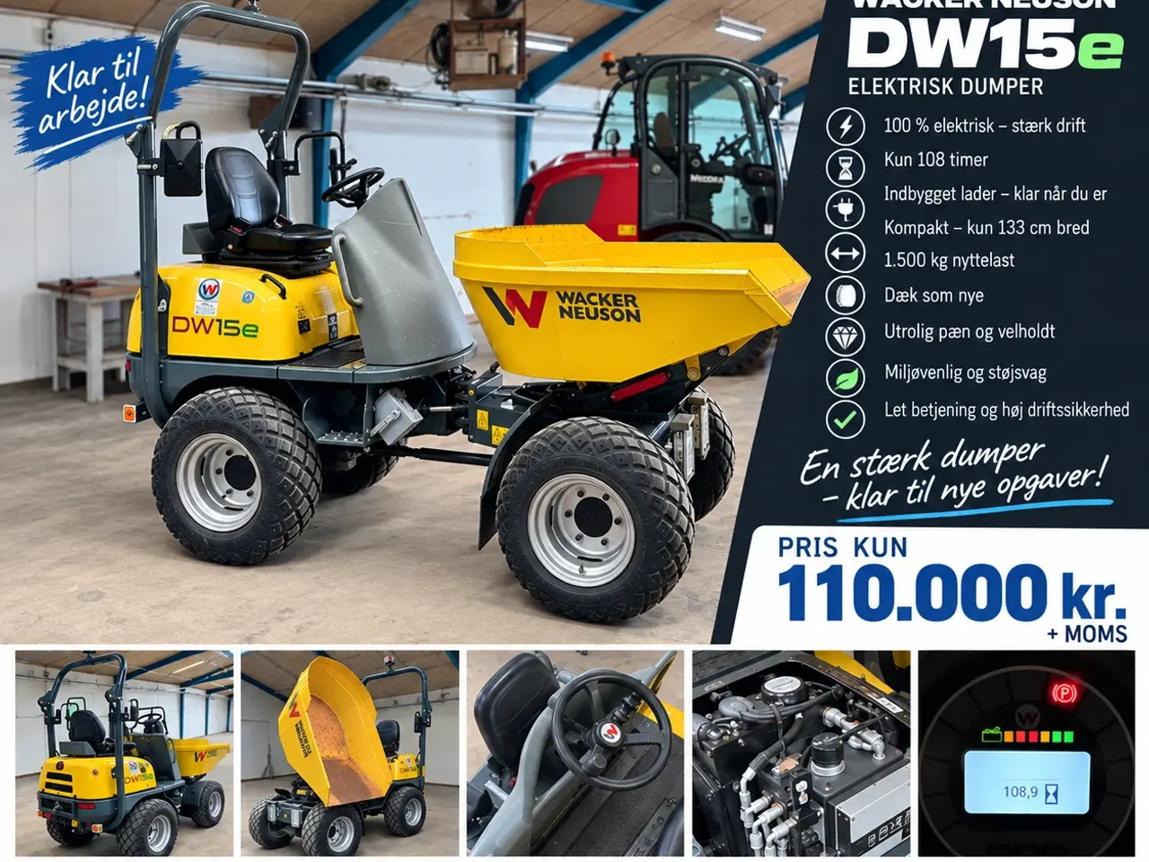 Billede 1 - Wacker Neuson DW15e dumper