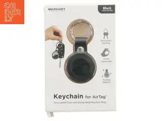 Nøglering til AirTag i kunstlæder fra Merkury
