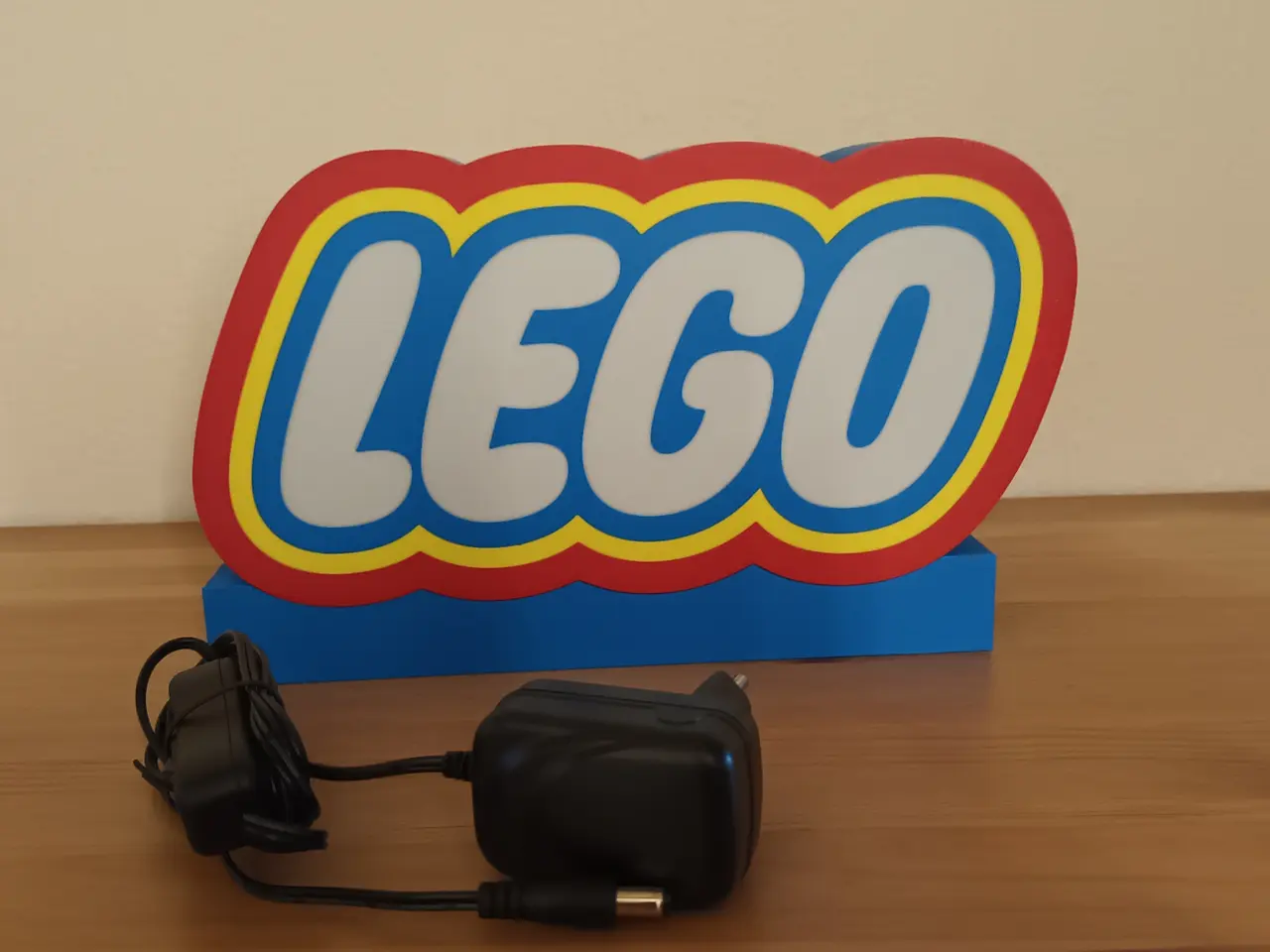 Billede 2 - LED Lampe med Logo Blå / Rød / Hvid / Gul