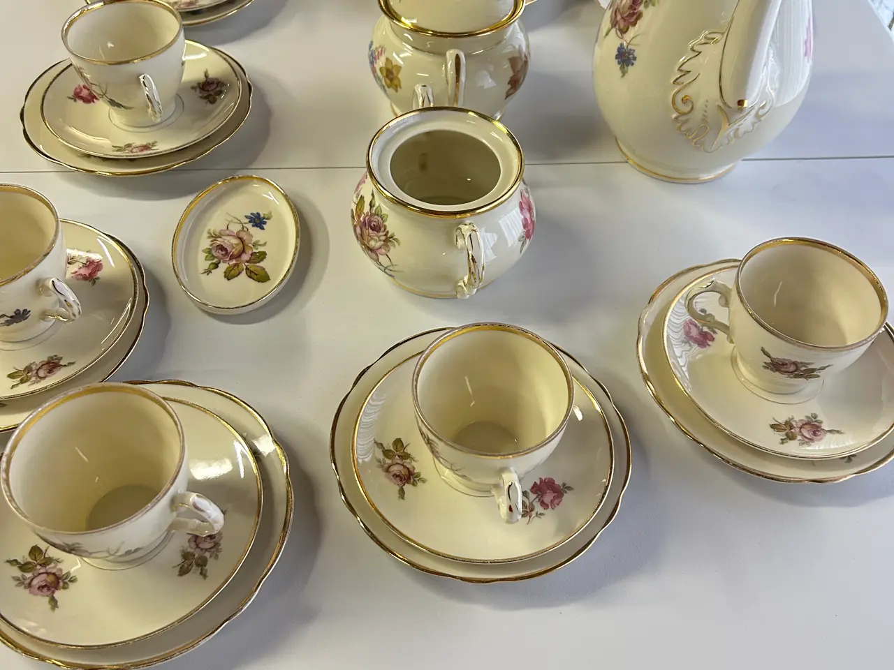 Billede 7 - Smukt antikt KPM kaffestel (Rosenborg)