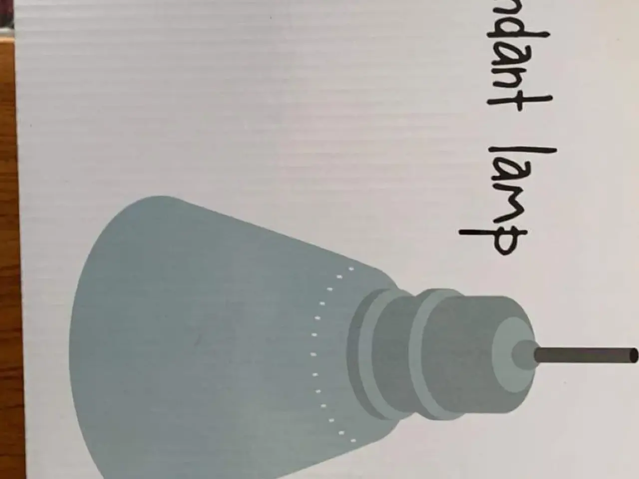 Billede 2 - NY! SEBRA loftlampe XL i pastel blå