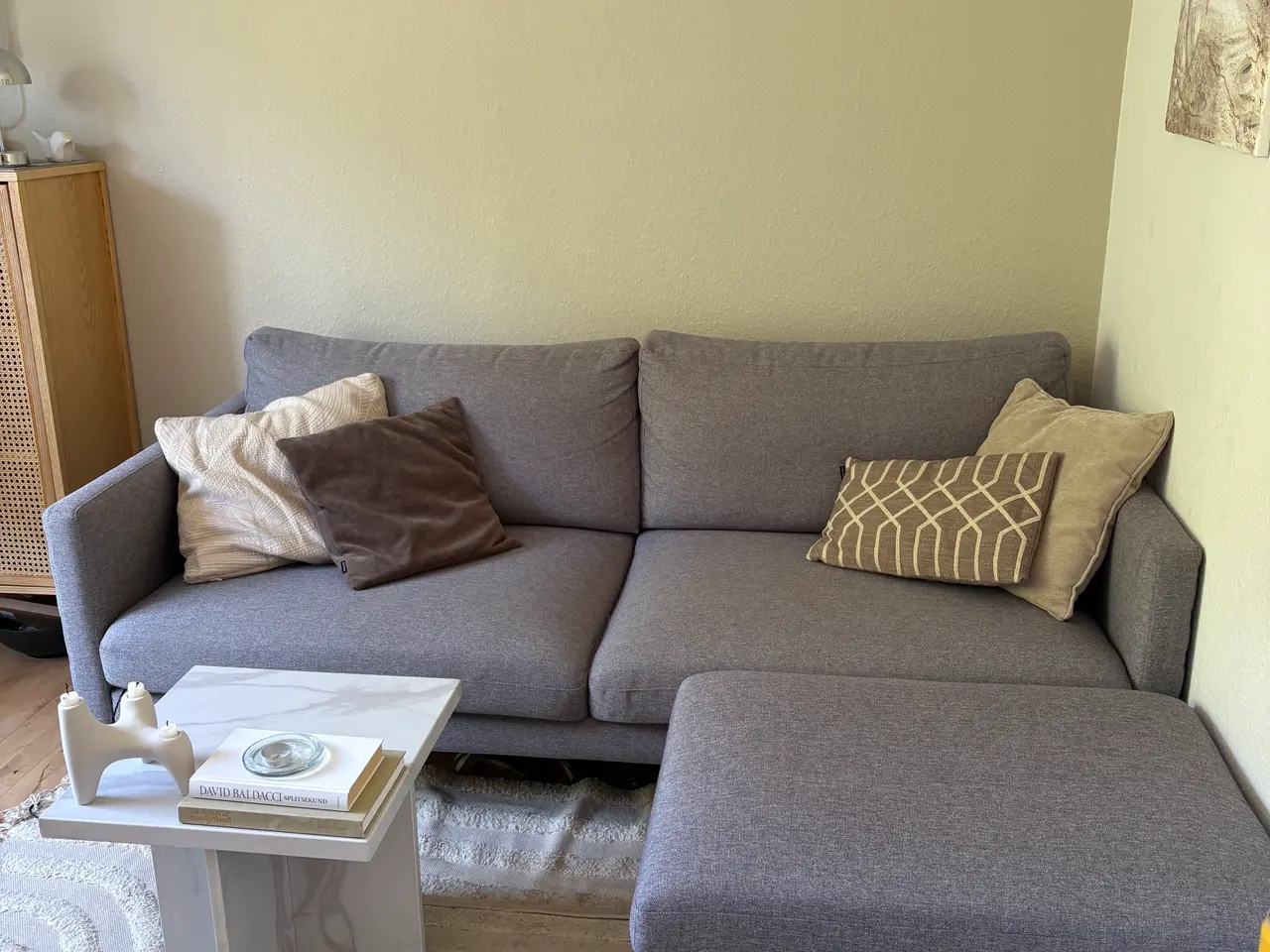 Billede 2 - 3 personers sofa med puf