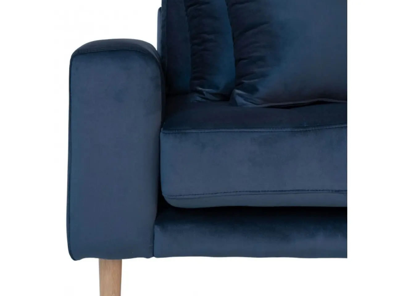 Billede 3 - Lido - Højrevendt Chaiselongsofa - Mørkeblå velour
