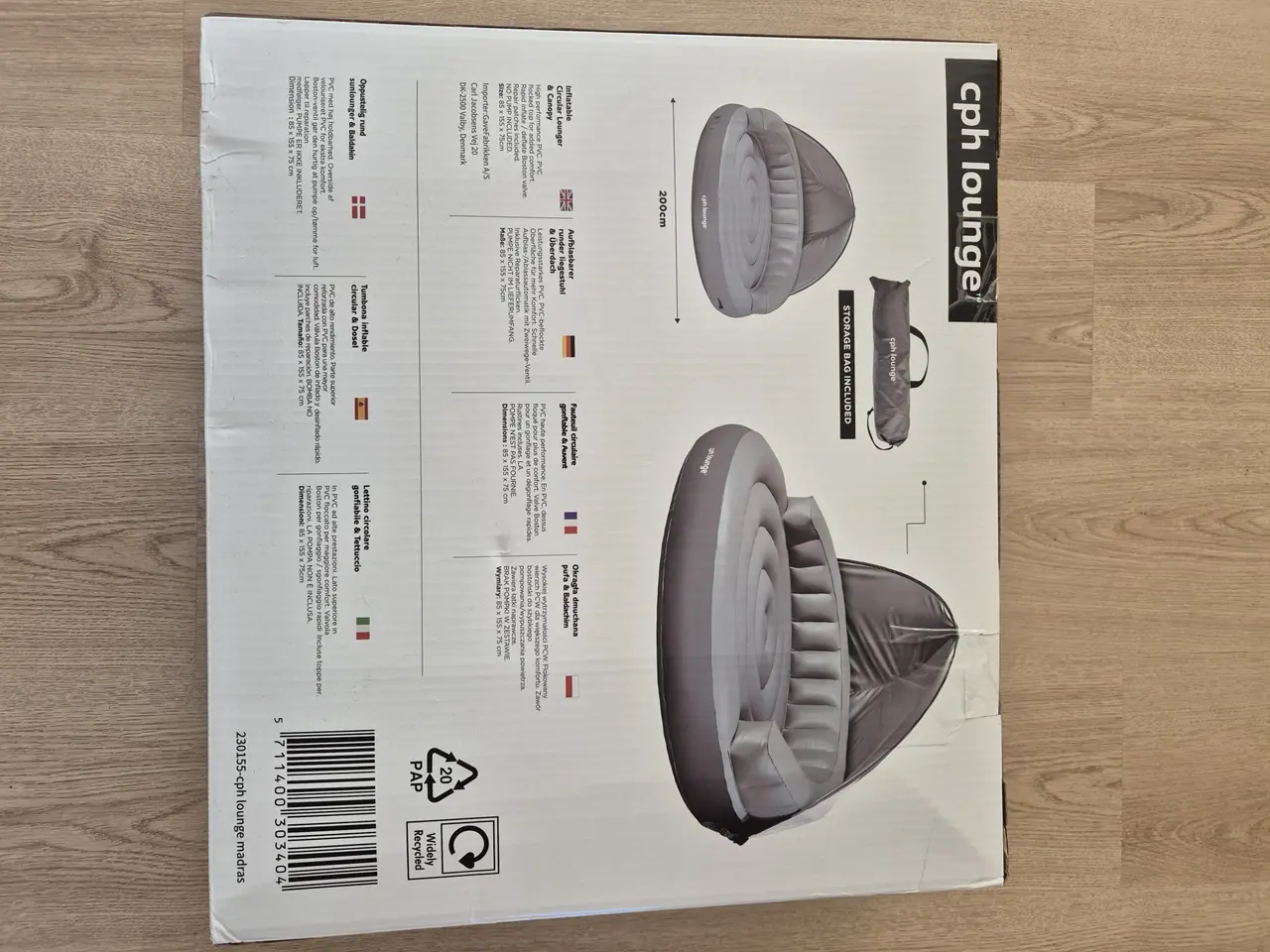Billede 2 - Oppustelig sunlounger