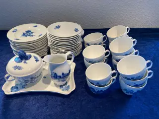 Blå Blomst - Kaffestel 
