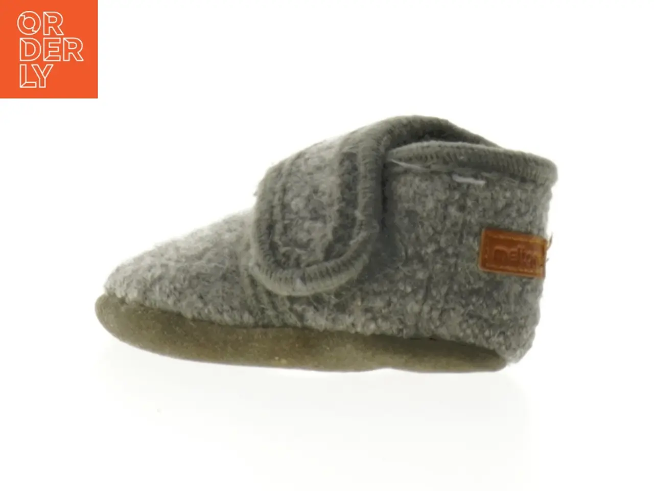 Billede 1 - Grå babyfutter i uld fra Melton (str. 12 cm)