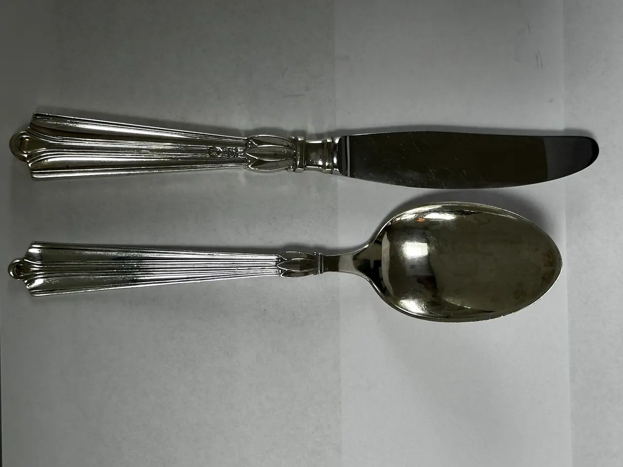 Billede 1 - 3-tårnet spiseske og kniv