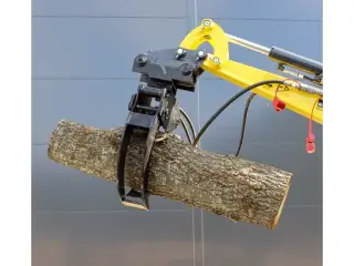 Hydraulisk gribeklo - Skovklo til minigraver