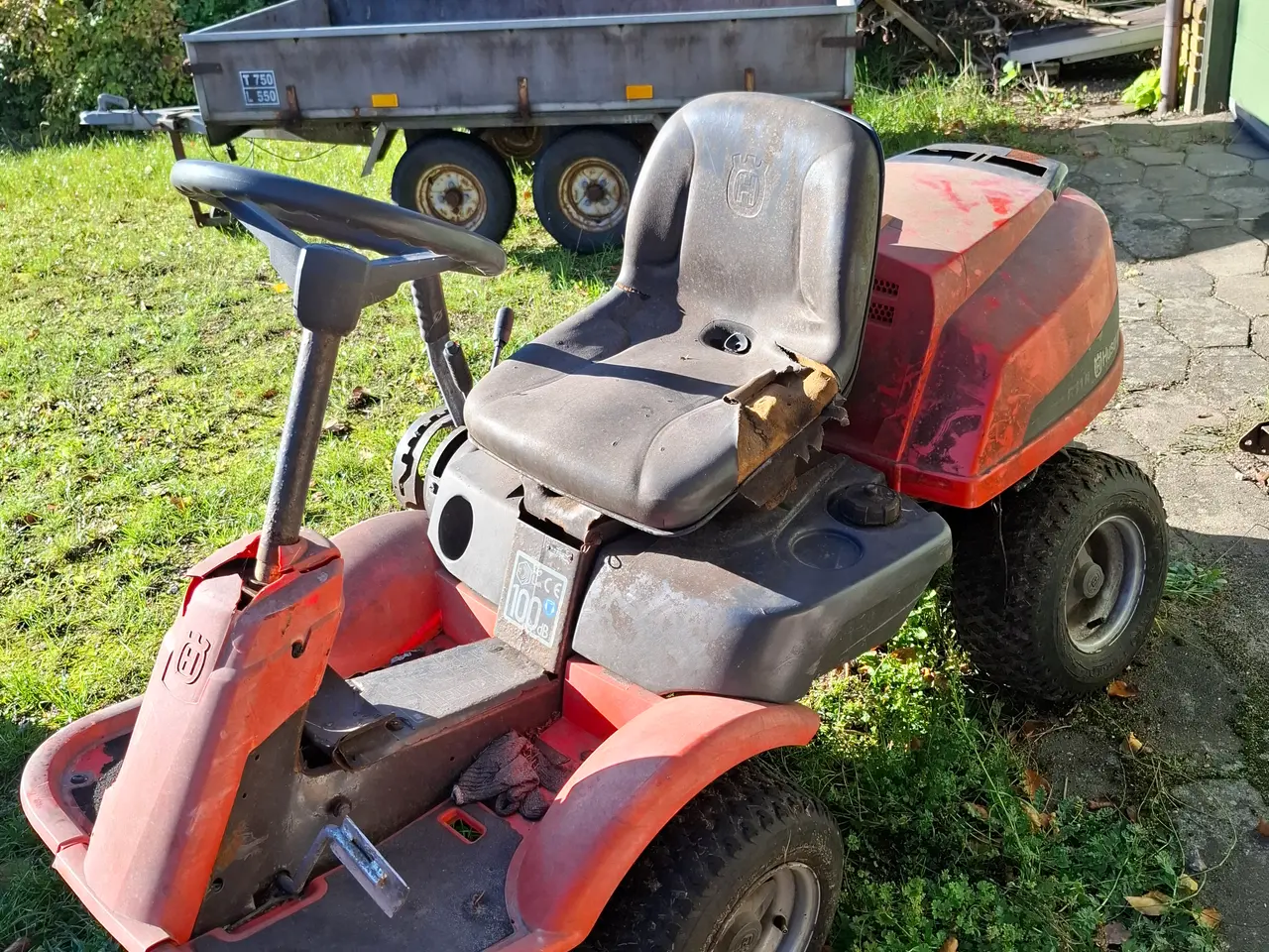 Billede 2 - Husqvarna Rider R11R – hel reservedelsmaskine