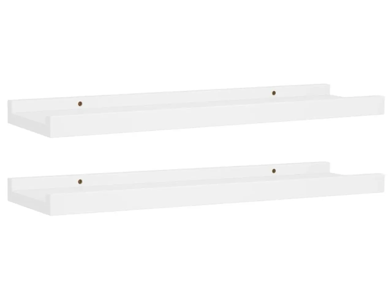 Billede 2 - Gallerihylder 2 stk. - 40 × 9 × 3 cm, MDF, hvid
