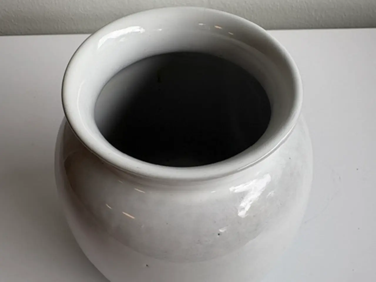 Billede 2 - Strehla keramik vase i hvid og lyseblå, model 1518