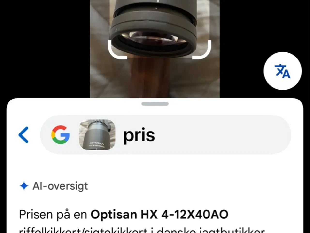 Billede 9 - Kvalitets luftgevær m. Optisan Kikkert.