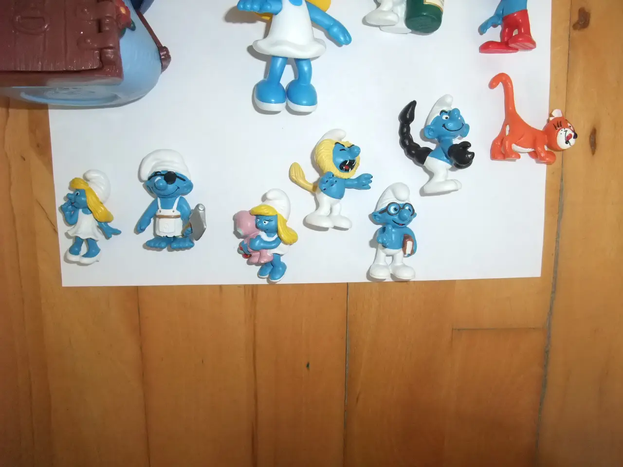 Billede 4 - Smølfe Figurer+Hus