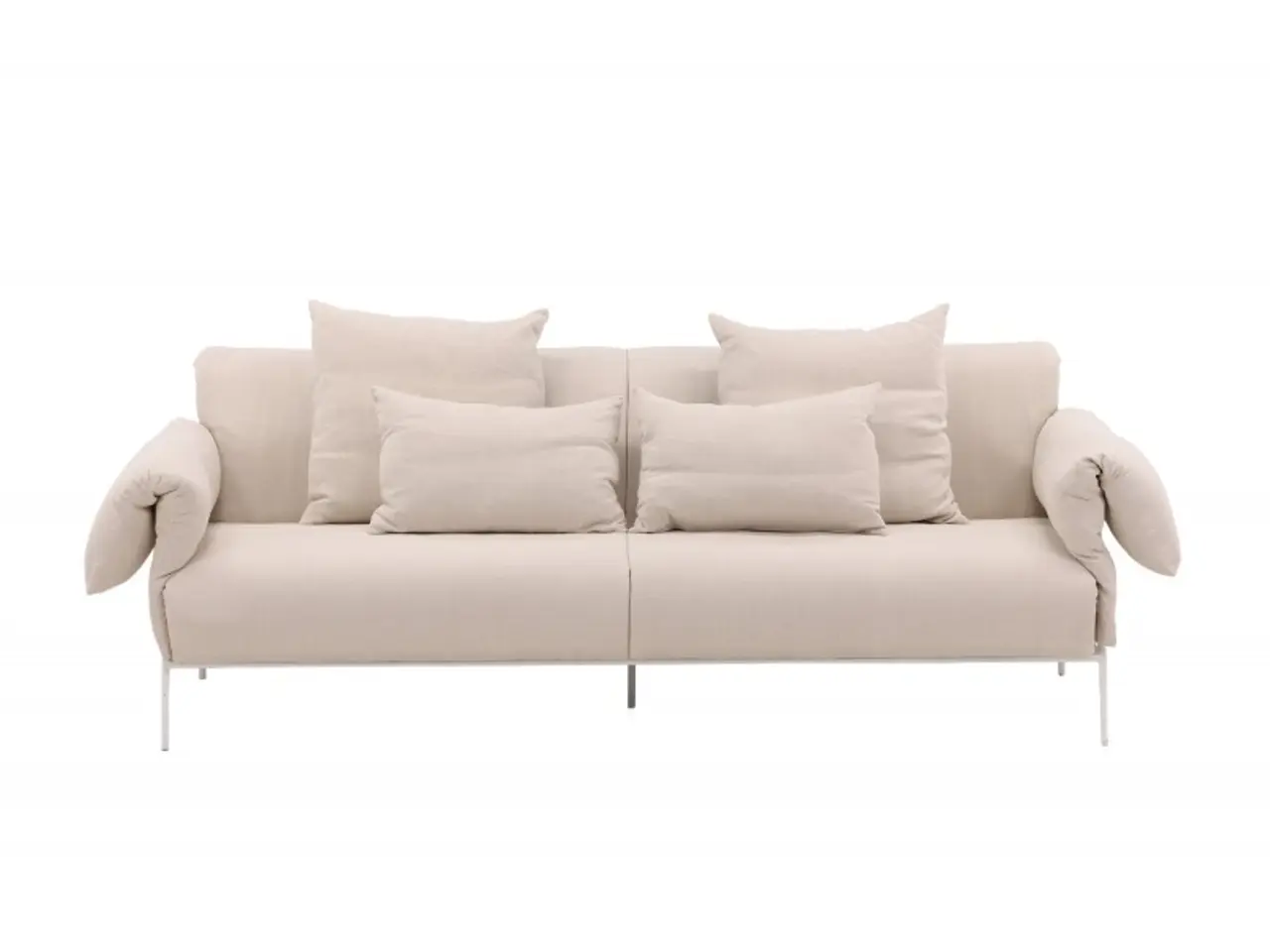 Billede 6 - ockero 3 personers Sofa - Beige og Hvid