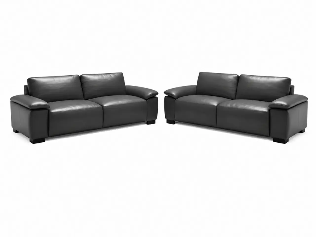 Billede 1 - Hjort Knudsen Aarhus 3+2 pers læder sofasæt