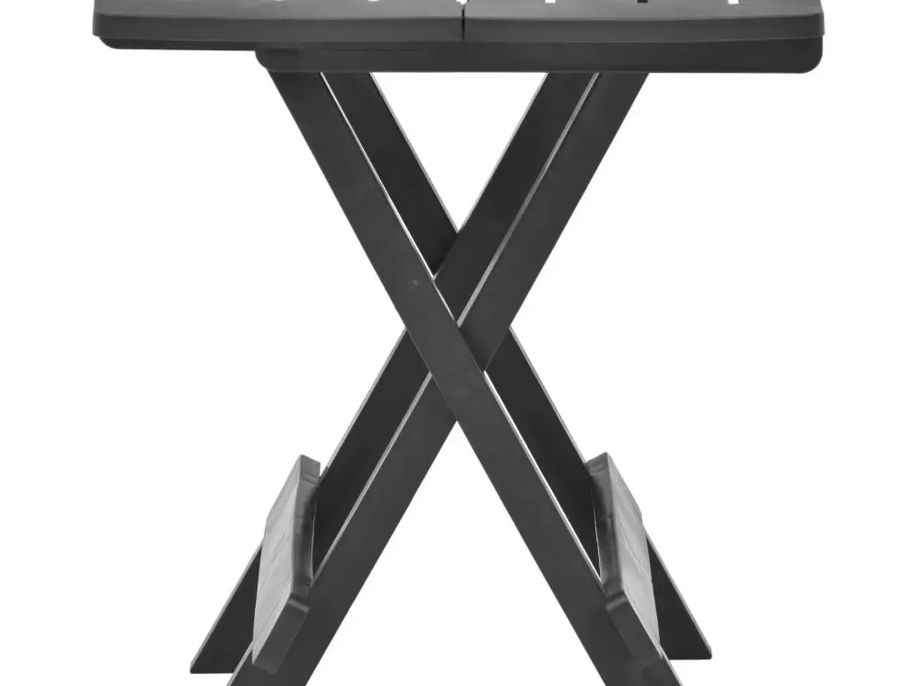 Billede 3 - Foldbart havebord i plastik - 45 × 43 × 50 cm, antracitgrå