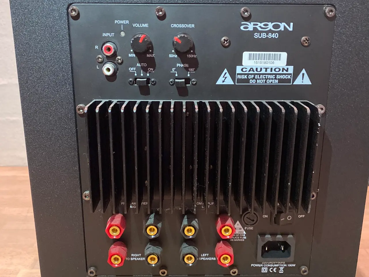 Billede 2 - Argon SUB840 aktiv subwoofer sort