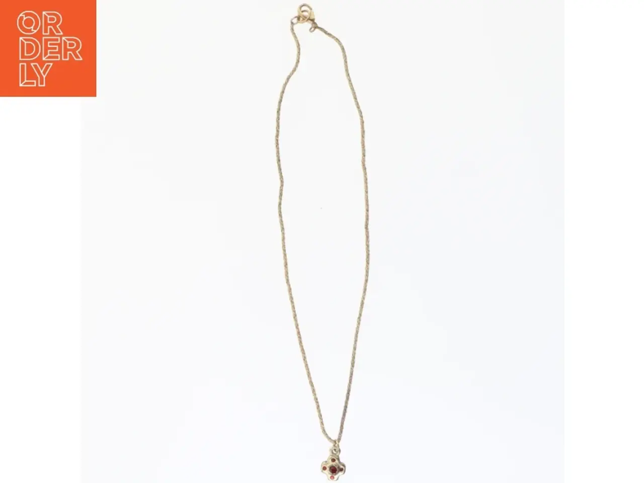 Billede 1 - Guld halskæde med vedhæng (str. 42 cm)