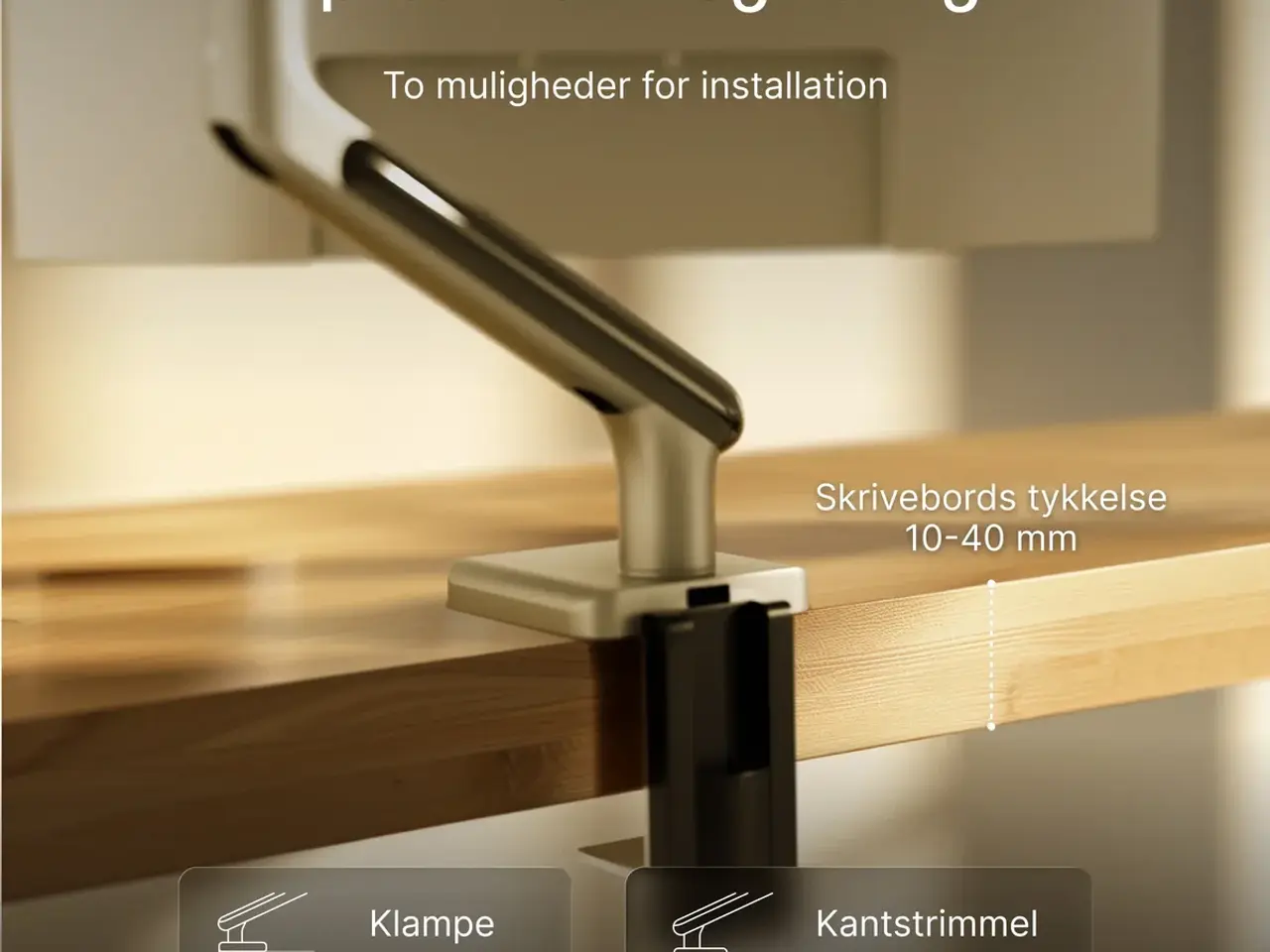 Billede 4 - DESKTRONIC Skærmholder ny uåbnet.