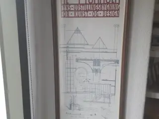 Sjældent plakat tryk.