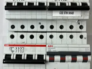 ABB S203-NA C13 C16 C25 + AEG C25 4-Pole parti