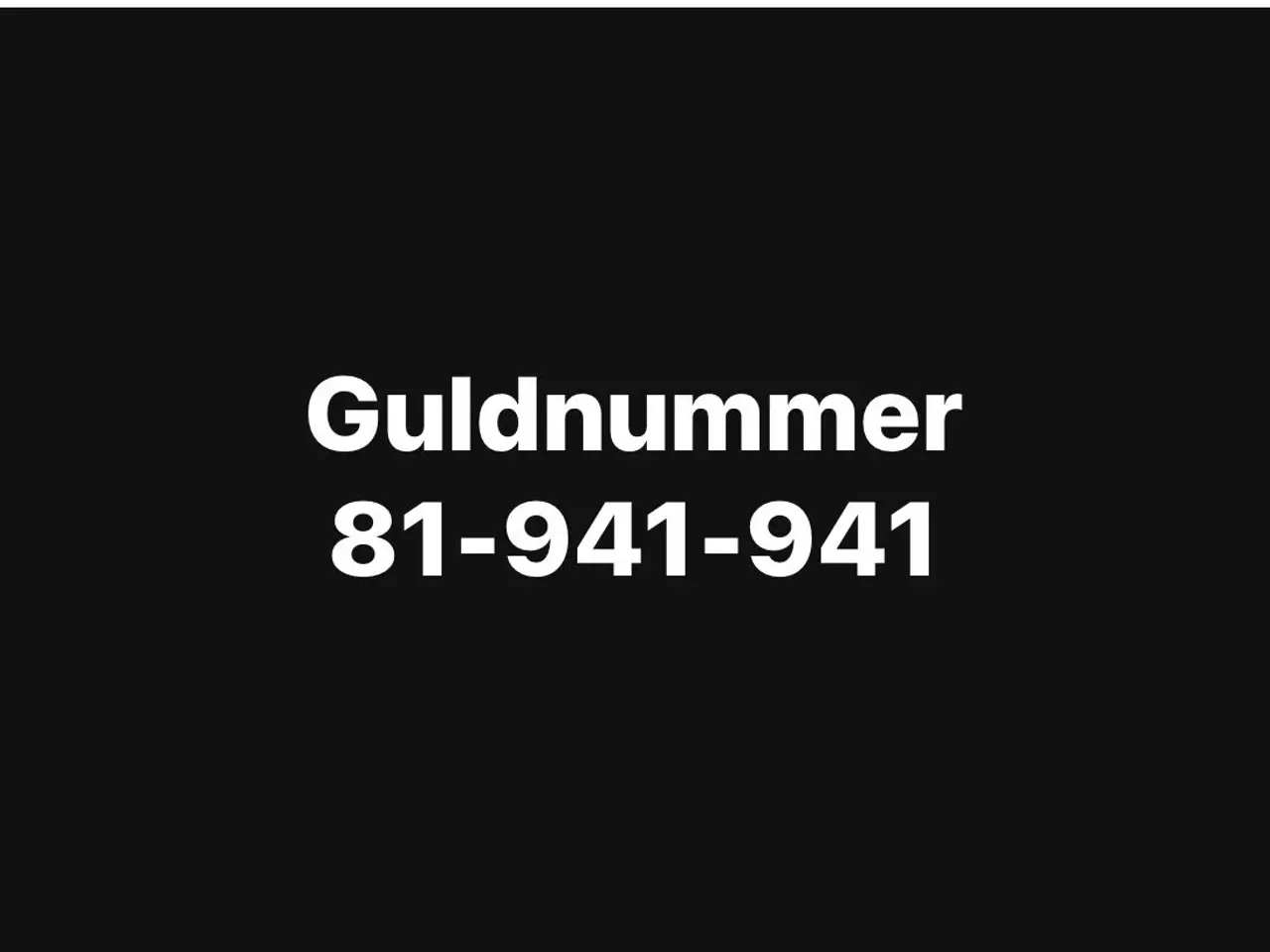 Billede 1 - Guldnummer 