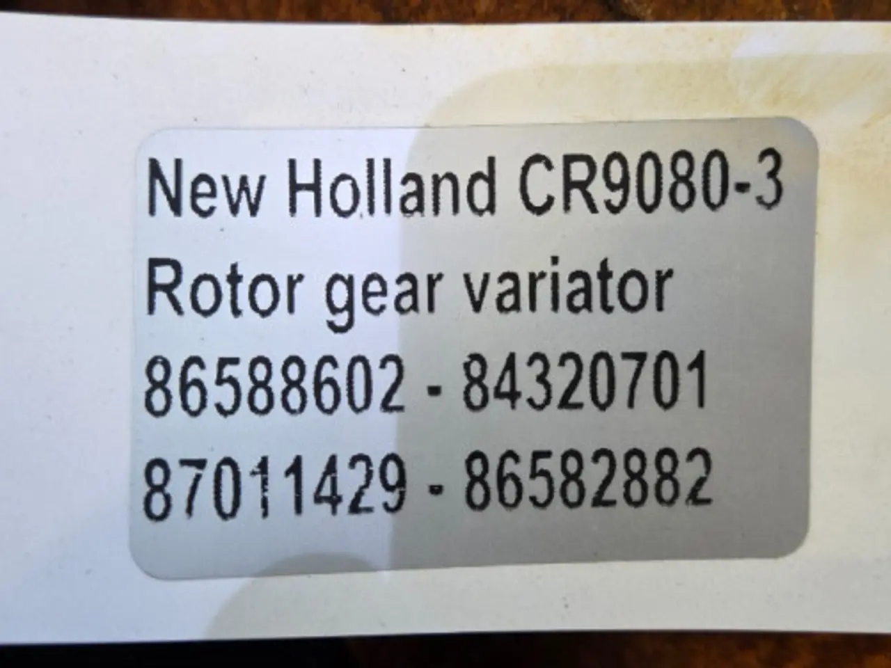 Billede 17 - New Holland CR9080 Variatorskive 86588602