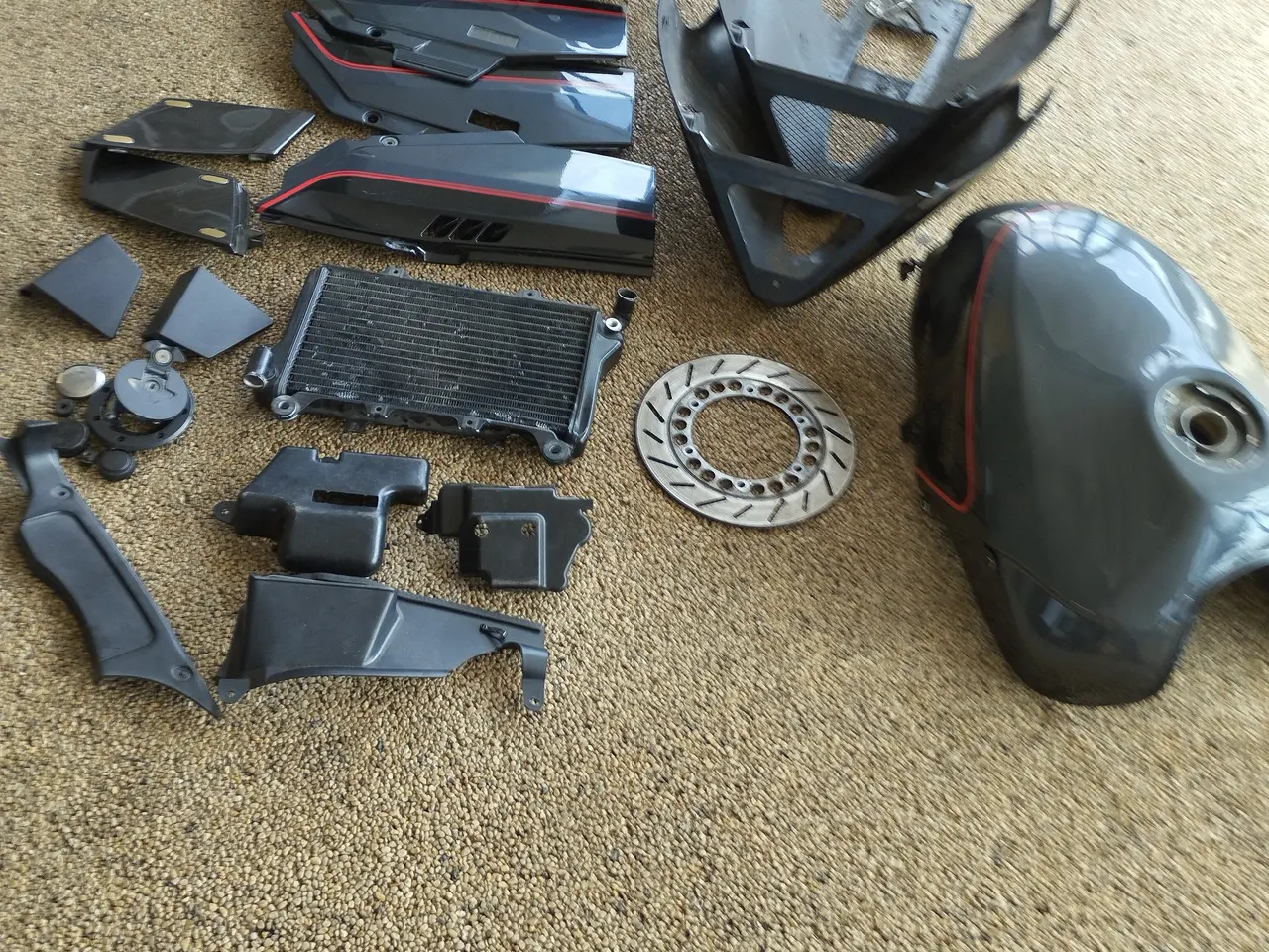 Billede 7 - Stel for og bag til Kawasaki GPX 750R ( se % )