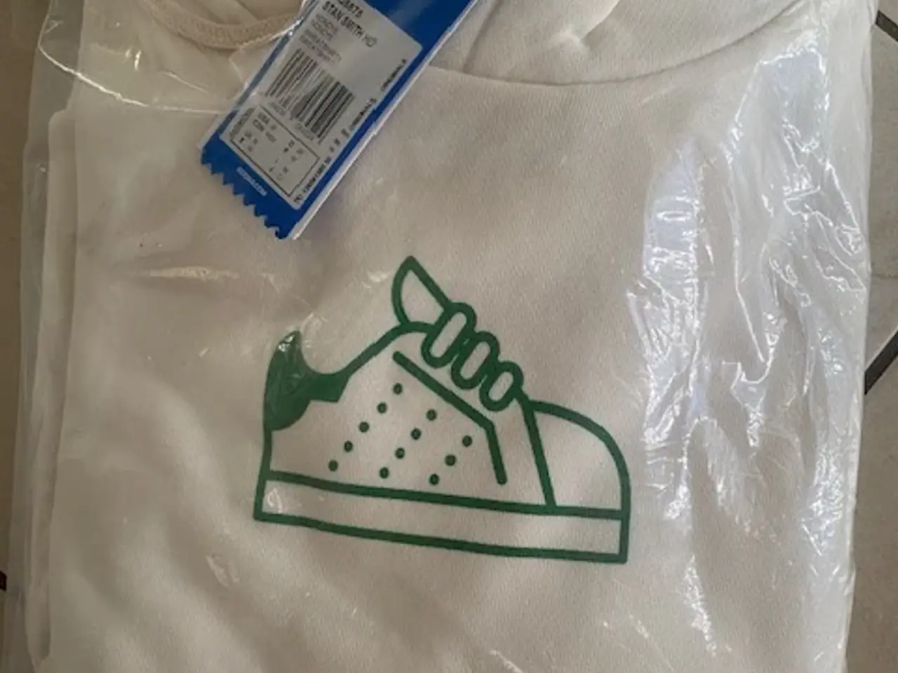 Billede 1 - Adidas Hoodie hvid bomuld str. M.