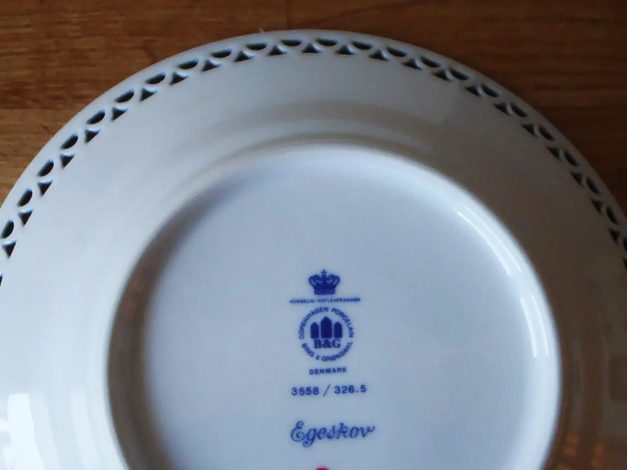 Billede 2 - Platte med motiv af Egeskov - B&G
