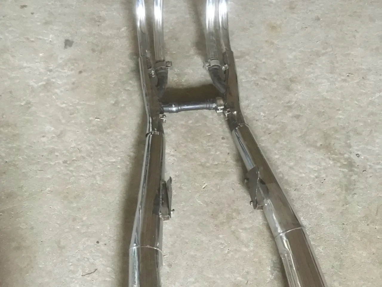 Billede 1 - Kawasaki KZ1000 original udstødning 4-2 krom