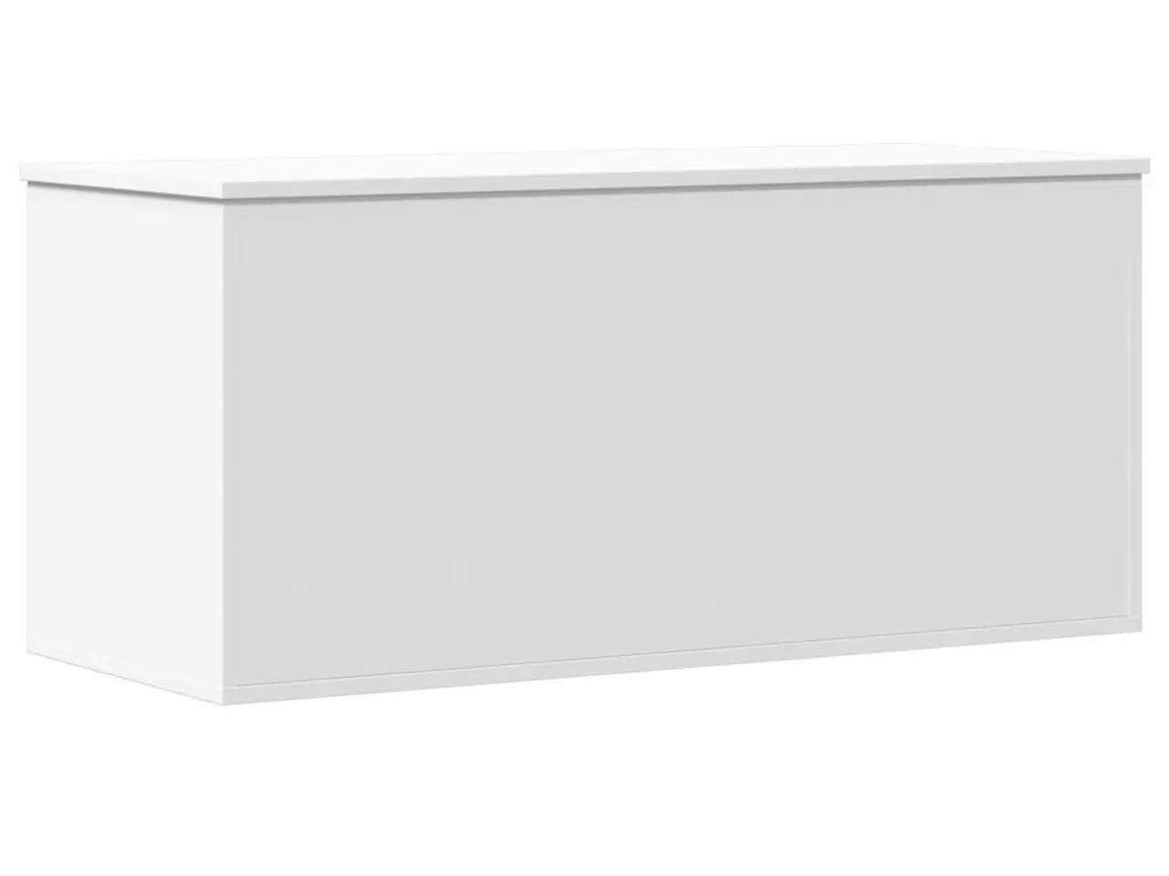Billede 6 - Opbevaringsboks 100x42x46 cm konstrueret træ hvid