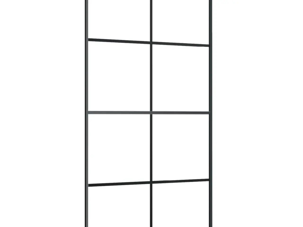Billede 2 - Skydedør 102,5x205 cm sikkerhedsglas og aluminium sort